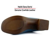 Erkan Saçmacı Valery Mavi Hakiki Deri Terlik - 6