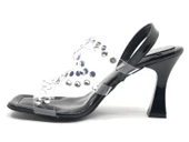 Feles Çapraz Şeffaf Taş Detaylı Topuklu Kadın Abiye Ayakkabı thumbnail 10