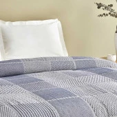 Karaca Home Luna Lacivert %100 Pamuk Çift Kişilik Tek Pike - 3
