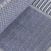 Karaca Home Luna Lacivert %100 Pamuk Çift Kişilik Tek Pike - 4