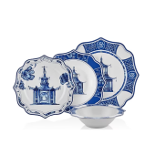 The Mia Pagoda 24 Parça Bone Porselen Yemek Takımı - 1