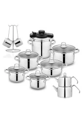 Schafer Jewel Çelik Çeyiz Seti-18 Parça-ınox - 2