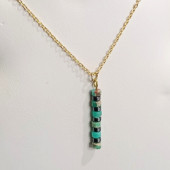 Varisit & Hematit Doğal Taşlı Tasarım Kolye- Anka Gemstone - 1