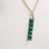 Varisit & Hematit Doğal Taşlı Tasarım Kolye- Anka Gemstone - 3