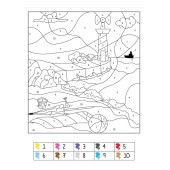 Sayılarla Boyama Seti (24 Süper Poster + 12 Boya Kalemi) - 2