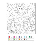 Sayılarla Boyama Seti (24 Süper Poster + 12 Boya Kalemi) - 6