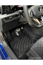 Rizline Mercedes EQE V295 Sedan 2022 Sonrası Araca Özel 3D Havuzlu Paspas Siyah BMY thumbnail 2