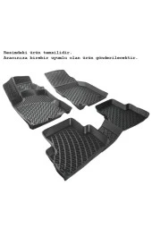 Rizline Peugeot Partner 1 1998-2008 Paspas Siyah 3d Havuzlu - 1