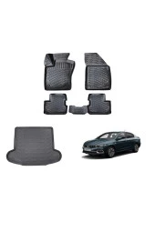 Rizline Fiat Egea 3d Paspas 3d Bagaj Havuzu Sedan 2015-2020 Arası Siyah Set - 1