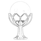 AVONNI BSU-68155-BSY-M2-K Siyah Boyalı Dış Mekan Aydınlatma E27 ABS Akrilik/Polietilen Cam 35cm - 2