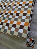 Hayat Home Kahve Dama desen 120X180 Dertsiz Mutfak Masa örtüsü - 2