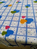 Hayat Home Mavi Kalpli desen 120X180 Dertsiz Mutfak Masa Örtüsü - 5