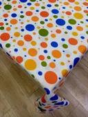 Hayat Home Renkli Ponpon desen 120X140 Dertsiz Mutfak Masa Örtüsü - 5