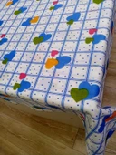 Hayat Home Mavi Kalpli desen 120X140 Dertsiz Mutfak Masa Örtüsü - 4