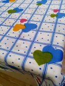 Hayat Home Mavi Kalpli desen 120X140 Dertsiz Mutfak Masa Örtüsü - 3