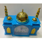 Alarm Sesi Yerine Ezan Okuyan Çalar Saat Küçük Boy -Mavi Renk-M1.. - 2