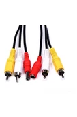2 RCA + DC güç ses Video Uzatma Kablo 25 METRE - CCTV Güvenlik Kamera Video/ses/güç 3 in 1 - 2