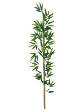 Nettenevime 5li Set Yapay Bambu Sopası 14 Yapraklı 130cm Yapay Çiçek Bambu Duvarı Separatör Çiçeği Yapay Çiçek thumbnail 3