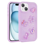 Apple iPhone 15 Plus Kılıf Kabartma Figürlü Parlak  Toys Silikon Kapak thumbnail 1