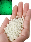 Eagenset Fosforlu Glow Beyaz Silikon Yumuşak Boncuk Olta Takımı, Çapari, Jig Yapım Malzemesi 50 Adet thumbnail 4