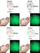 Eagenset Fosforlu Glow Beyaz Silikon Yumuşak Boncuk Olta Takımı, Çapari, Jig Yapım Malzemesi 50 Adet thumbnail 1