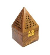 Ahşap Konik Tütsü Yakma Kutusu Büyük Boy Çekmeceli thumbnail 2