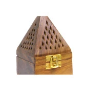 Ahşap Konik Tütsü Yakma Kutusu - 6