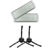 srfn ticaret Xiaomi Mop 2 Pro MJST1SHW Uyumlu Hepa ve Yan Fırça (Siyah) Seti - 4 Parça thumbnail 1