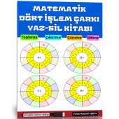 Matematik Dört İşlem Çarkı YAZ-SİL Kitabı - 1