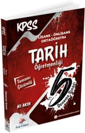KPSS Tarih 5 Çözümlü Deneme Sınavı Dizgi Kitap - 1