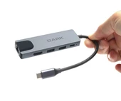 Dark 5'i Type-C to Eth. Hdmi Usb 3.0 USB 2.0 Usb-C Port Çoklayıcı DK-AC-U31X46 - 1
