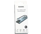 Dark 5'i Type-C to Eth. Hdmi Usb 3.0 USB 2.0 Usb-C Port Çoklayıcı DK-AC-U31X46 - 2