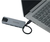 Dark 5'i Type-C to Eth. Hdmi Usb 3.0 USB 2.0 Usb-C Port Çoklayıcı DK-AC-U31X46 - 3