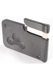 Renault Megane 2 Uyumlu Içi Boş Kart Kumanda Kabı Anahtar Kabı Oto Anahtarlık Geçme Çıt Çıtlı - 1