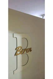 İsme Özel Harf Ve İsimli Ahşap Bebek Ve Çocuk Oda Kapı Süsü thumbnail 2