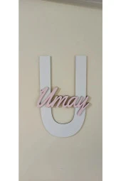 Çocuk Ve Bebek Odası Harf Kapı Ve Duvar Süsü Pano Isimlik thumbnail 1