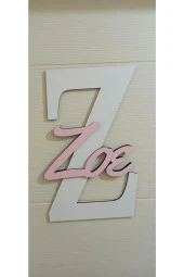 Çocuk Ve Bebek Odası Harf Kapı Ve Duvar Süsü Pano Isimlik thumbnail 1