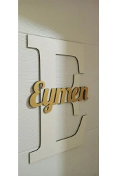 Çocuk Ve Bebek Odası Harf Kapı Ve Duvar Süsü Pano Isimlik thumbnail 2