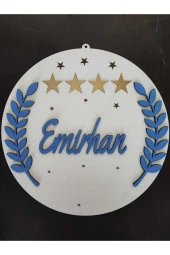 Özel Konsept Tasarım Isimli Bebek Çocuk Kapı Süsü thumbnail 2