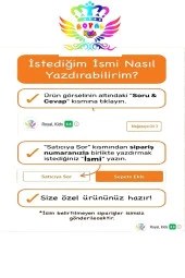 Özel Konsept Tasarım Isimli Bebek Çocuk Kapı Süsü - 4