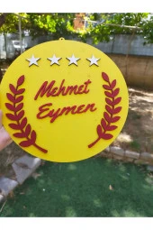 Özel Konsept Tasarım Isimli Bebek Çocuk Kapı Süsü - 2