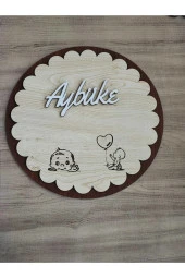 Özel Konsept Tasarım Isimli Bebek Çocuk Kapı Süsü thumbnail 2