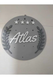 Özel Konsept Tasarım Isimli Bebek Çocuk Kapı Süsü thumbnail 5