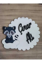 Özel Konsept Tasarım Isimli Bebek Çocuk Kapı Süsü thumbnail 1