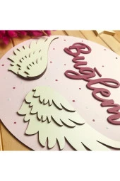 Özel Konsept Tasarım Isimli Bebek Çocuk Kapı Süsü thumbnail 3