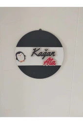 Özel Konsept Tasarım Isimli Bebek Çocuk Kapı Süsü - 2