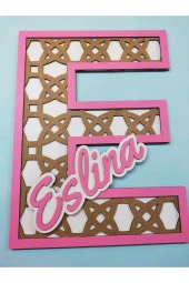 Çocuk Ve Bebek Odası Harf Kapı Ve Duvar Süsü Pano Isimlik thumbnail 1