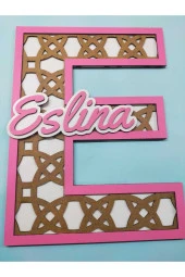 Çocuk Ve Bebek Odası Harf Kapı Ve Duvar Süsü Pano Isimlik thumbnail 3