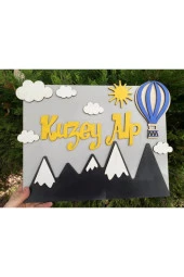 Özel Konsept Tasarım Isimli Bebek Çocuk Kapı Süsü thumbnail 2