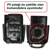 Volkswagen Golf 5 Jetta A5 Caddy 2004-2010 Uyumlu Anahtar Kabı Kumanda Kabı Oto Anahtarlık Logolu - 3